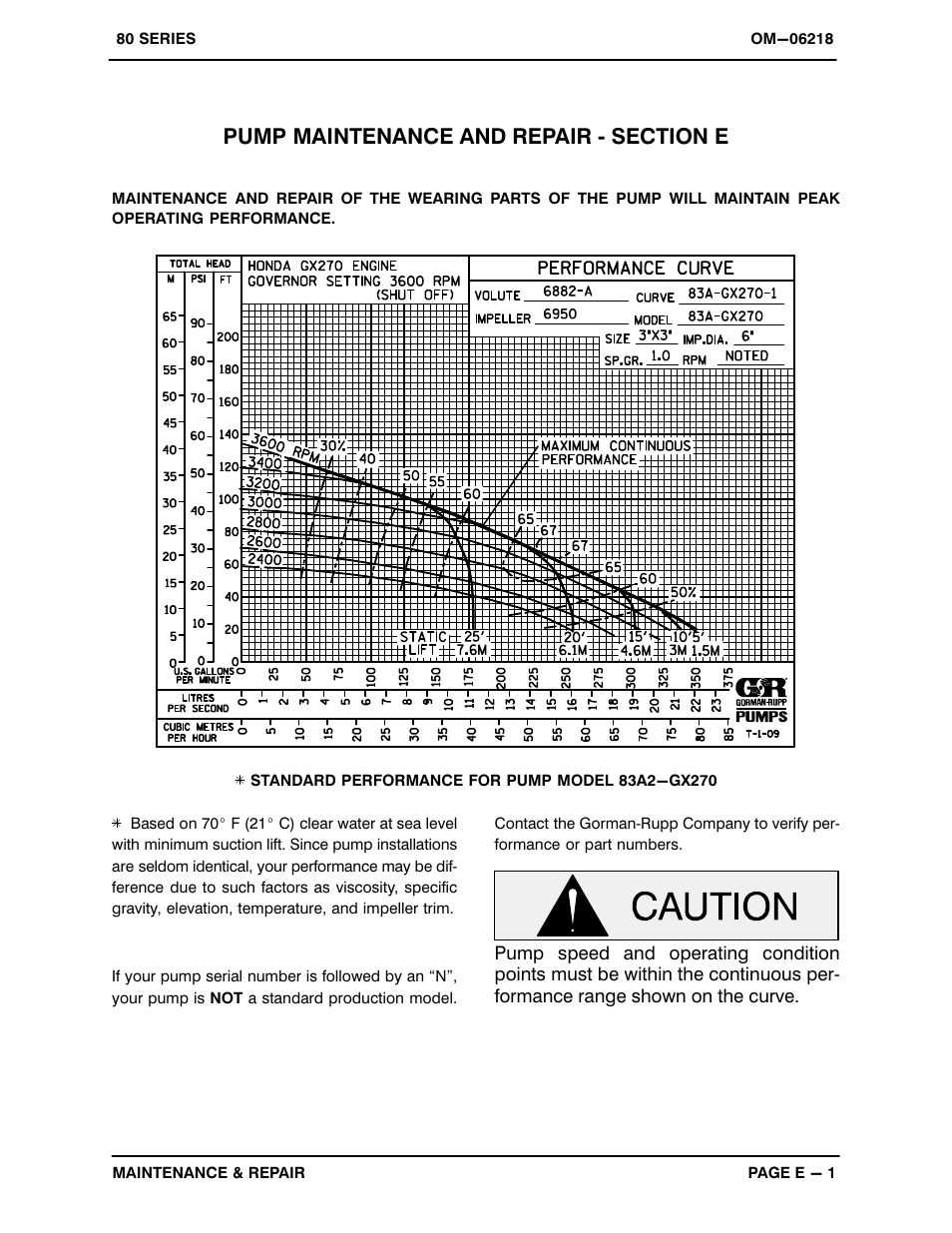 Gorman-Rupp Pumps 83A2-GX270 1423221 and up User Manual | Page 19 / 29