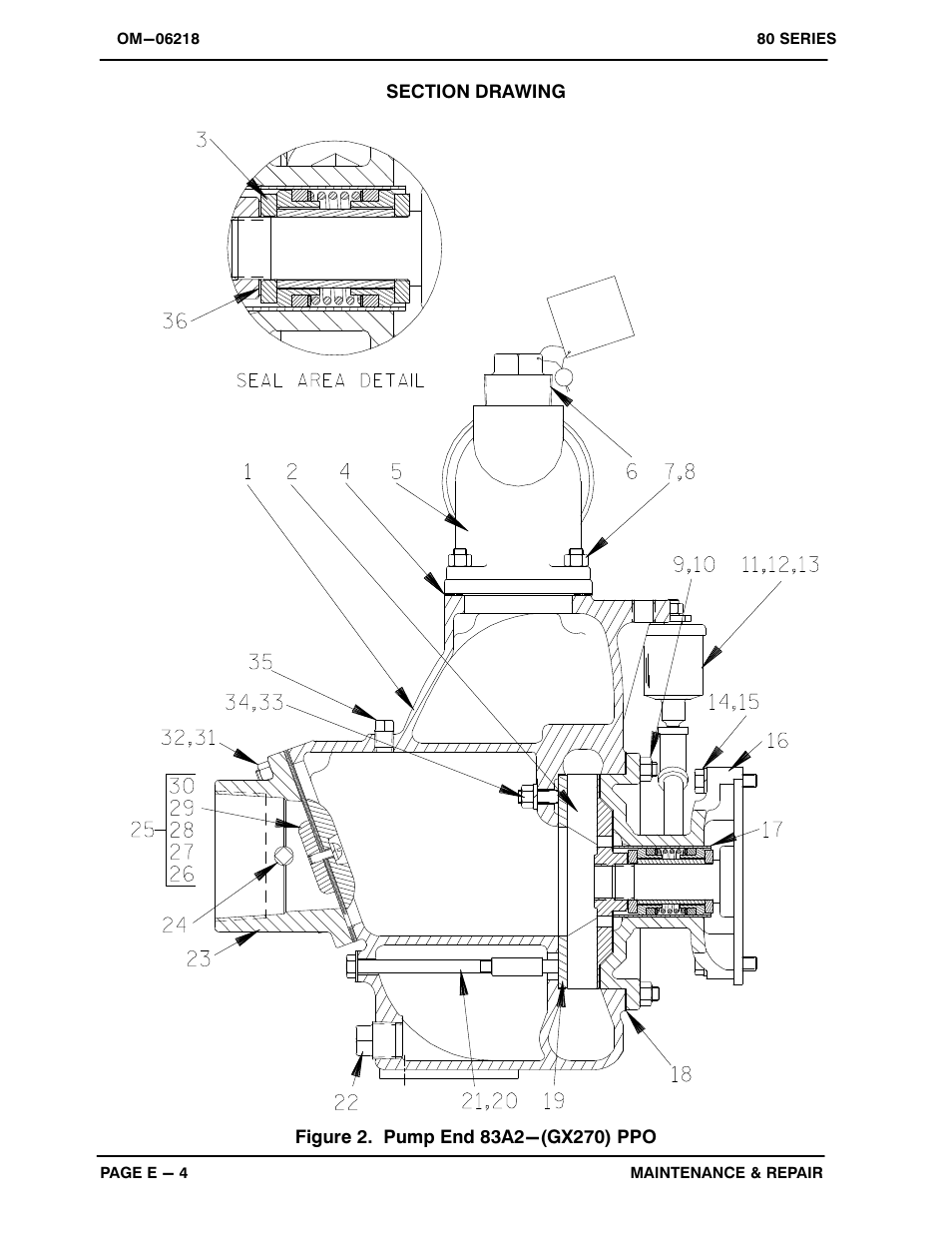 Gorman-Rupp Pumps 83A2-GX270 1423221 and up User Manual | Page 22 / 29