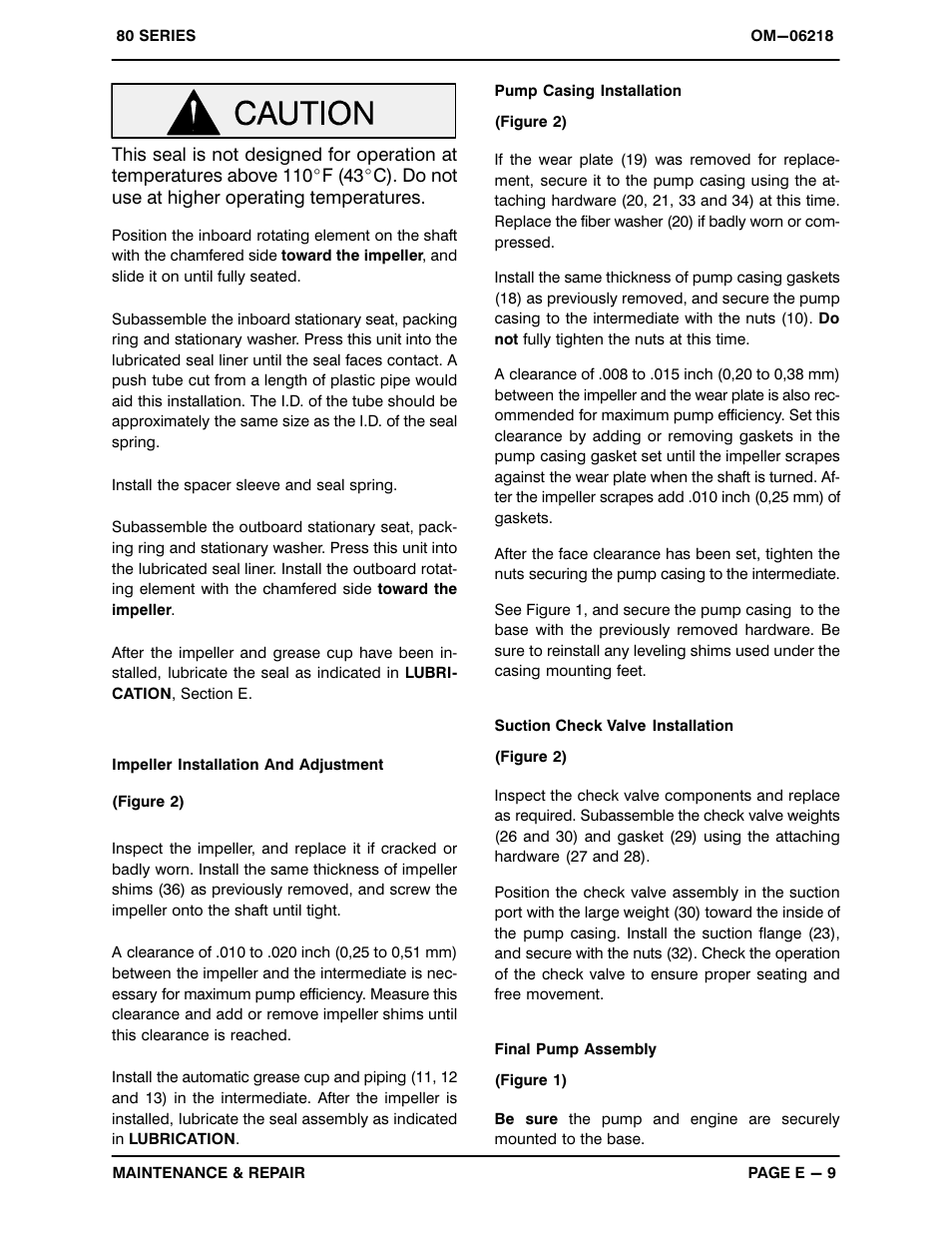 Gorman-Rupp Pumps 83A2-GX270 1423221 and up User Manual | Page 27 / 29