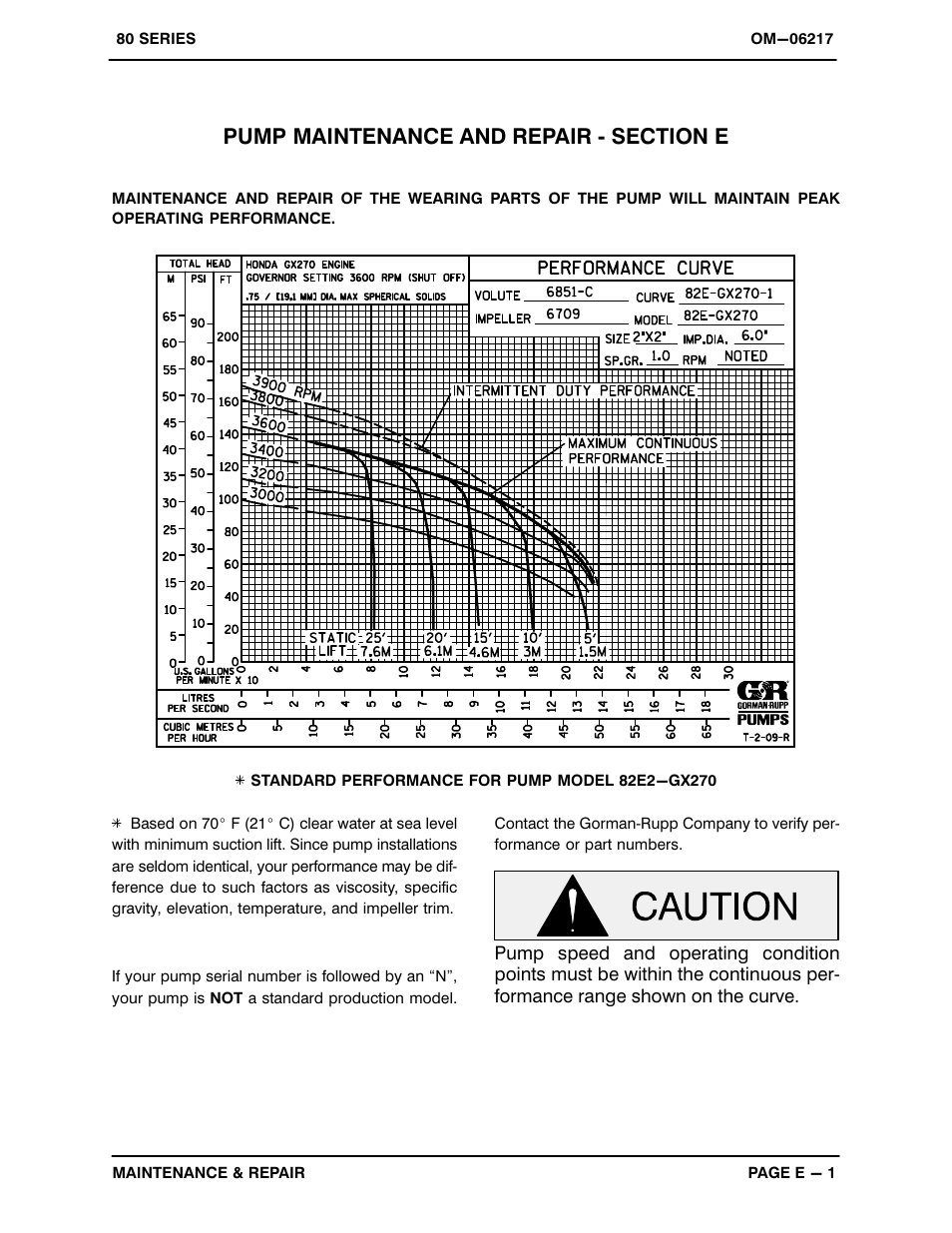 Gorman-Rupp Pumps 82E2-GX270 1451696 and up User Manual | Page 19 / 29