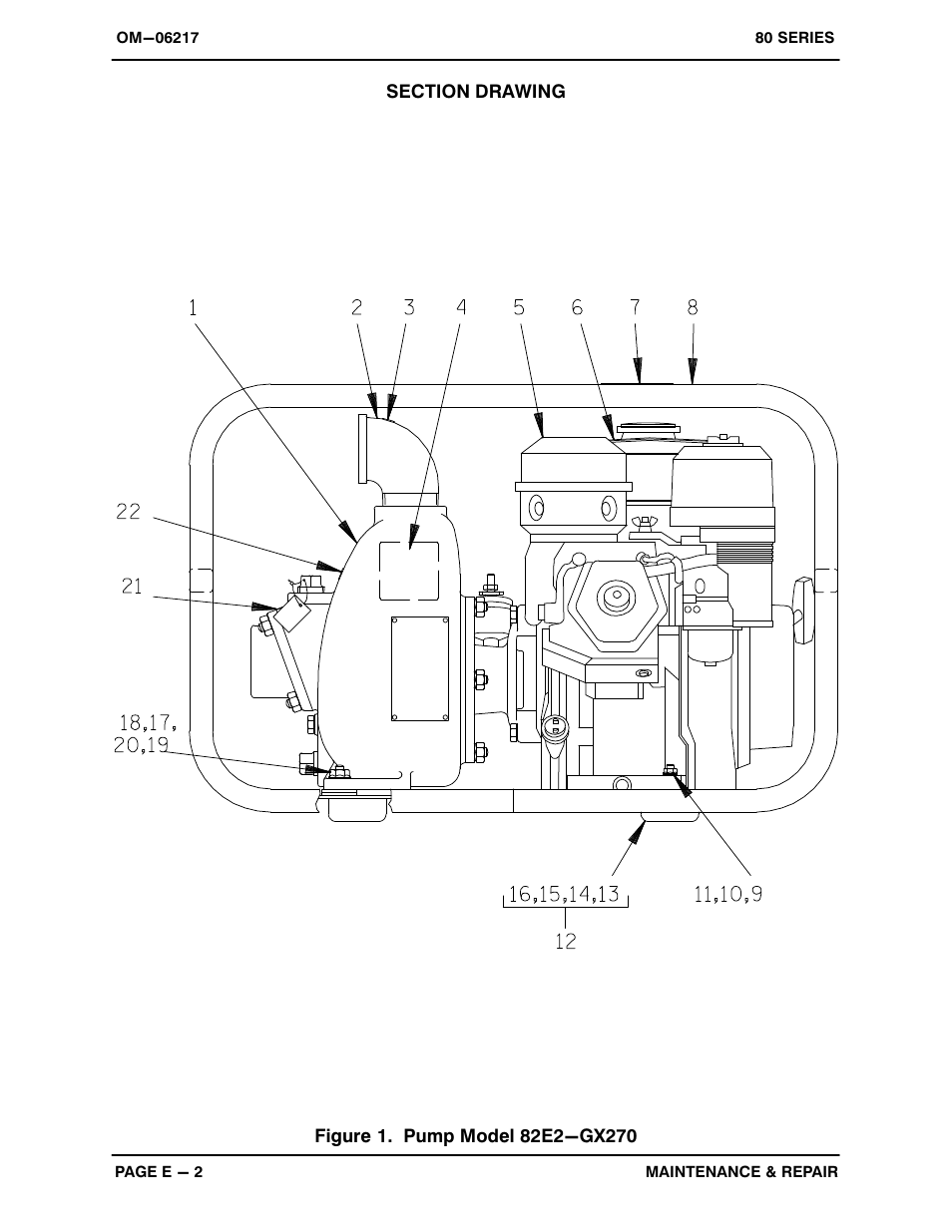 Gorman-Rupp Pumps 82E2-GX270 1451696 and up User Manual | Page 20 / 29