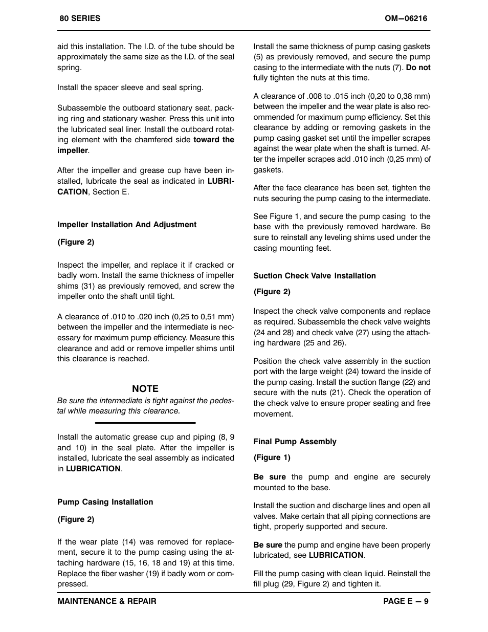 Gorman-Rupp Pumps 82E-GX270 1501111 and up User Manual | Page 27 / 29