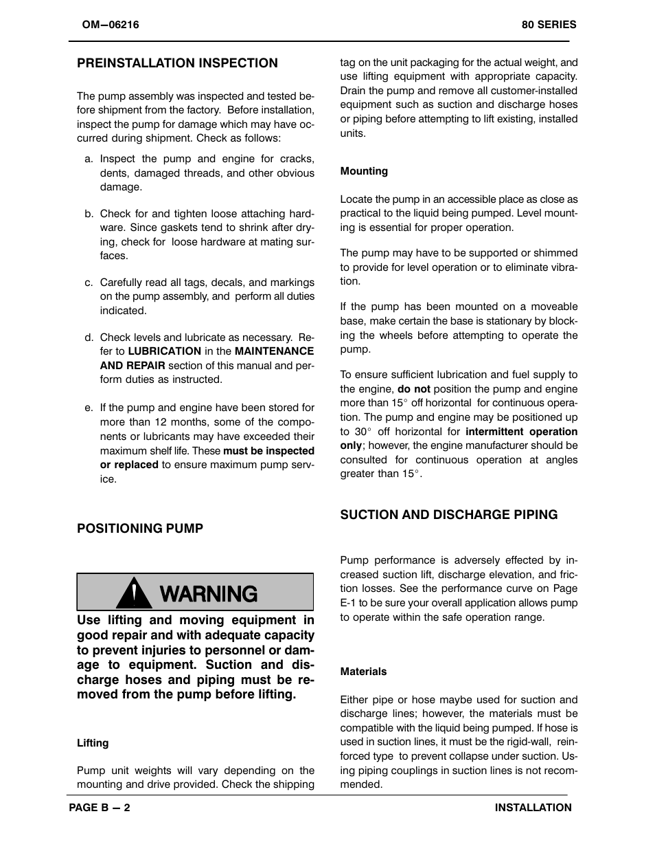 Gorman-Rupp Pumps 82E-GX270 1501111 and up User Manual | Page 9 / 29