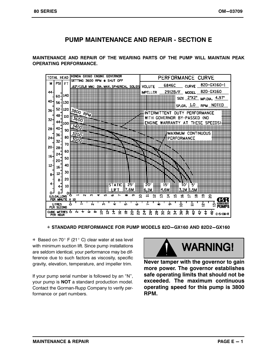 Gorman-Rupp Pumps 82D-GX160 987917 and up User Manual | Page 19 / 29