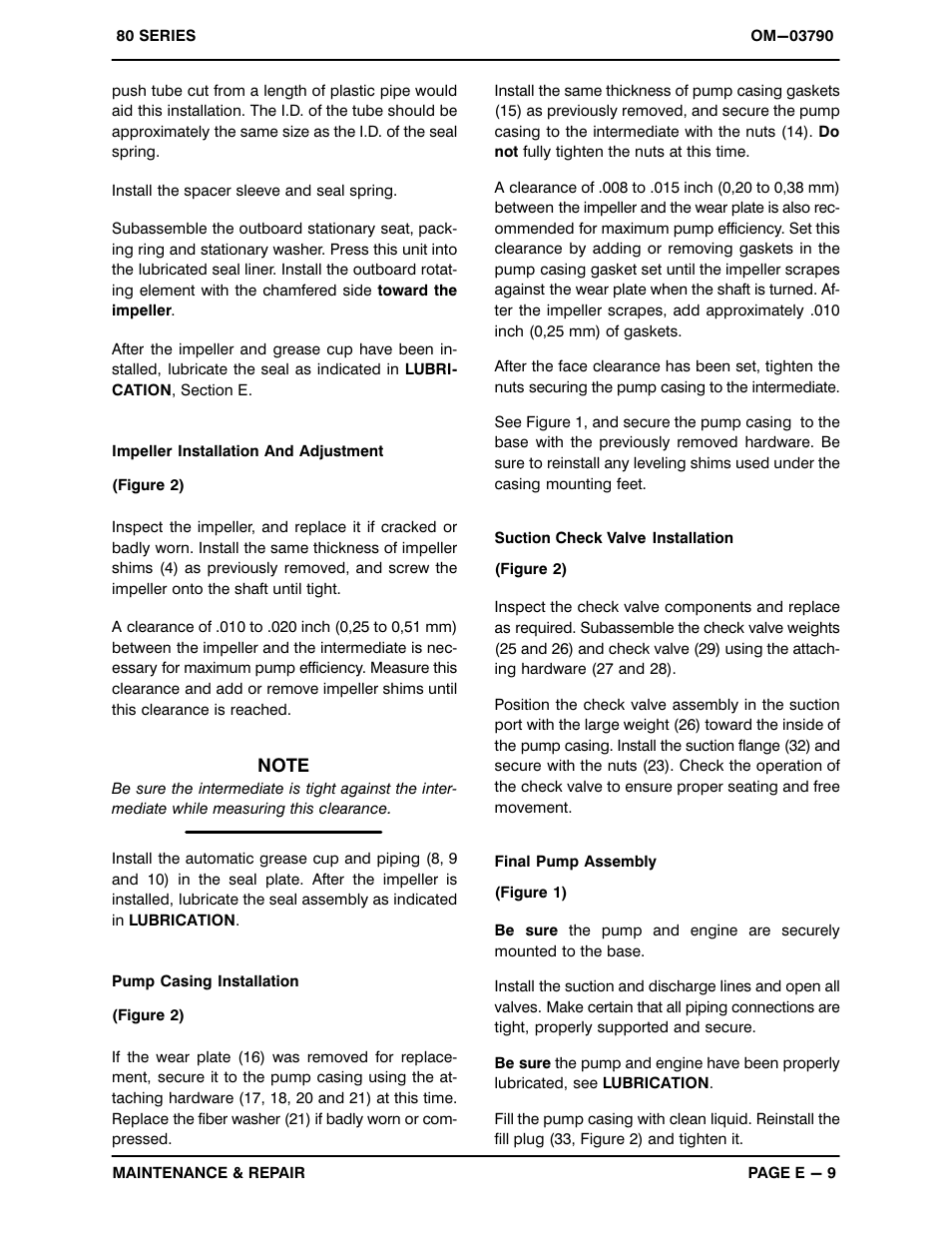 Gorman-Rupp Pumps 82D-GX160 987917 and up User Manual | Page 27 / 29