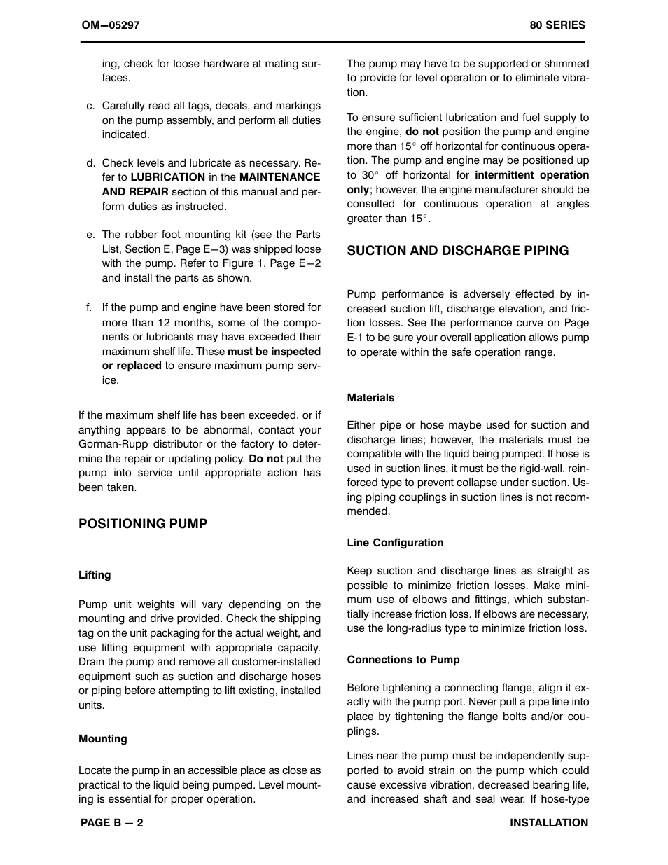 Gorman-Rupp Pumps 82D1-GX160 1257391 and up User Manual | Page 9 / 27