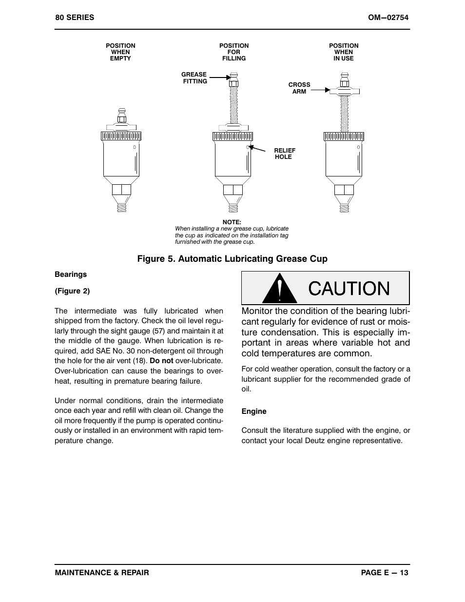 Figure 5. automatic lubricating grease cup | Gorman-Rupp Pumps 810A2-F6L All serial numbers User Manual | Page 32 / 33