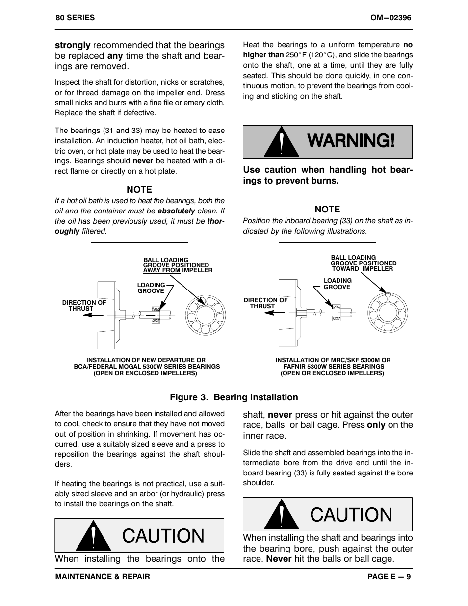 Figure 3. bearing installation | Gorman-Rupp Pumps 810A2-F5L 1322933 and up User Manual | Page 28 / 33