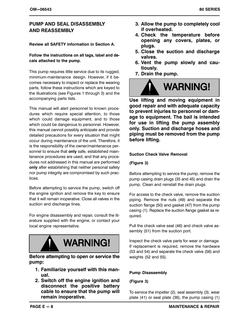 Pump and seal disassembly and reassembly | Gorman-Rupp Pumps 810A2-4045T 1529947 and up User Manual | Page 28 / 36