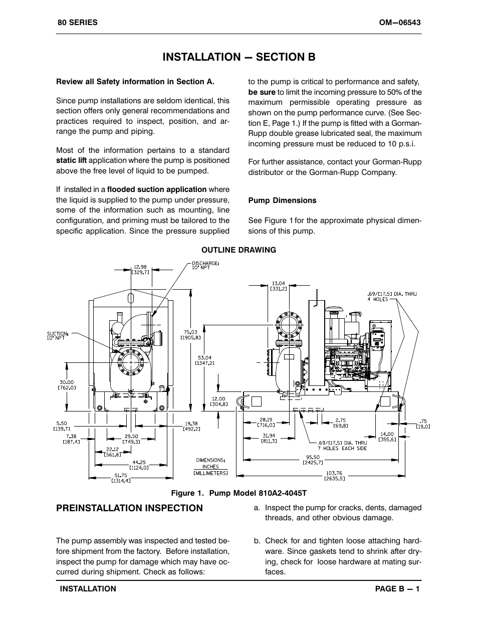 Installation - section b | Gorman-Rupp Pumps 810A2-4045T 1529947 and up User Manual | Page 8 / 36