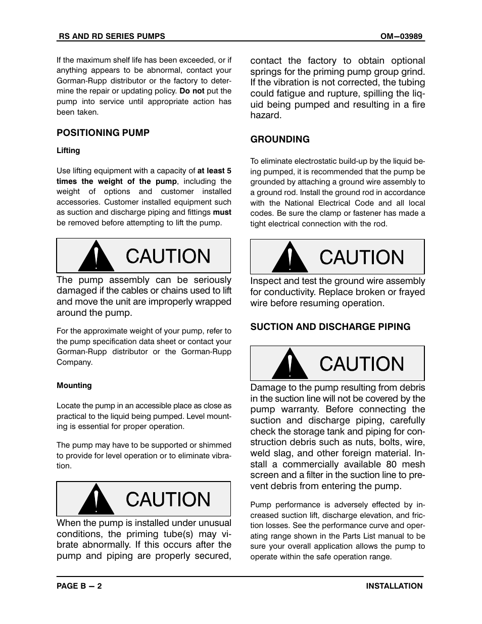 Gorman-Rupp Pumps RD2A31-BAR All serial numbers User Manual | Page 8 / 21