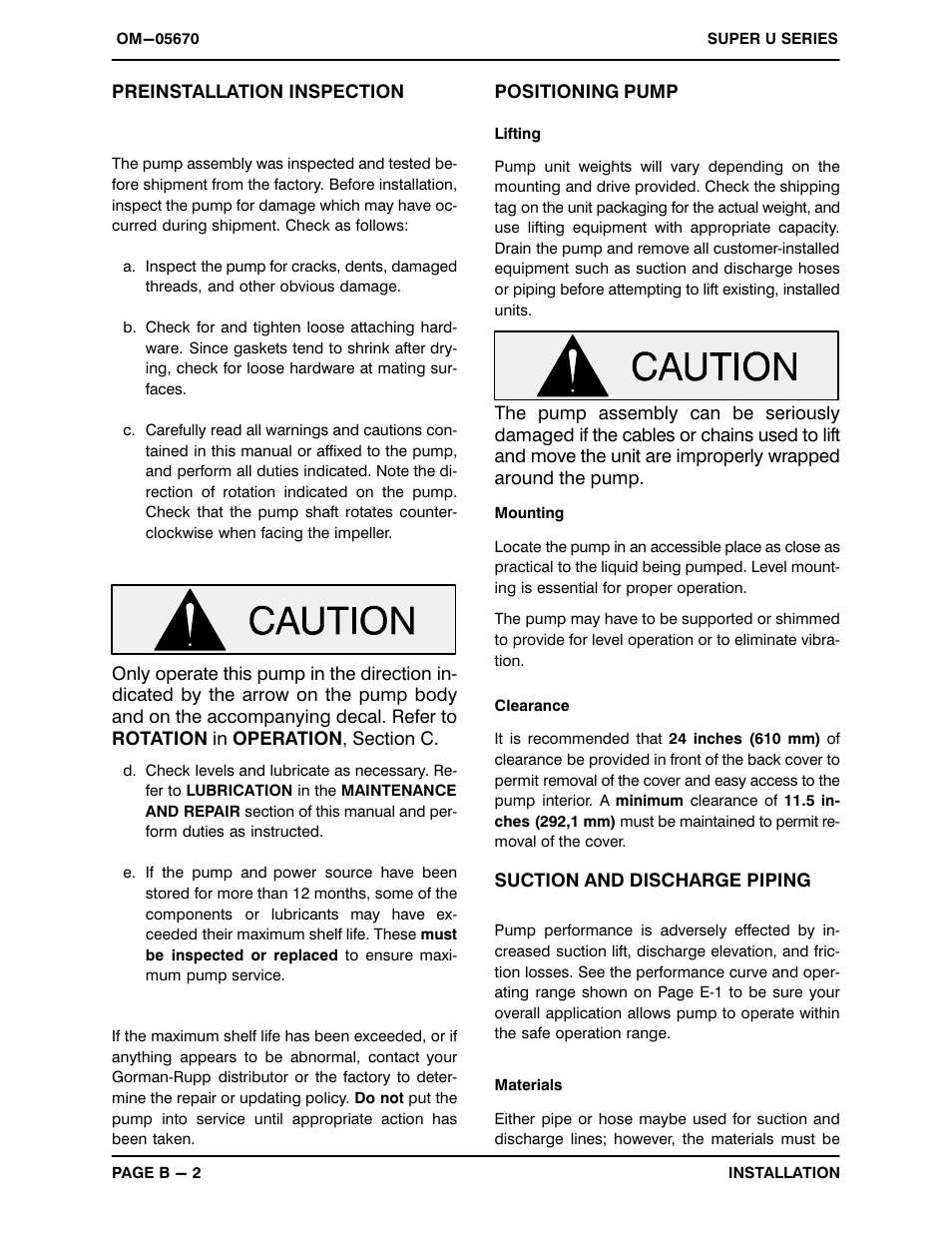 Gorman-Rupp Pumps U6B65S-B 1289655 and up User Manual | Page 9 / 40