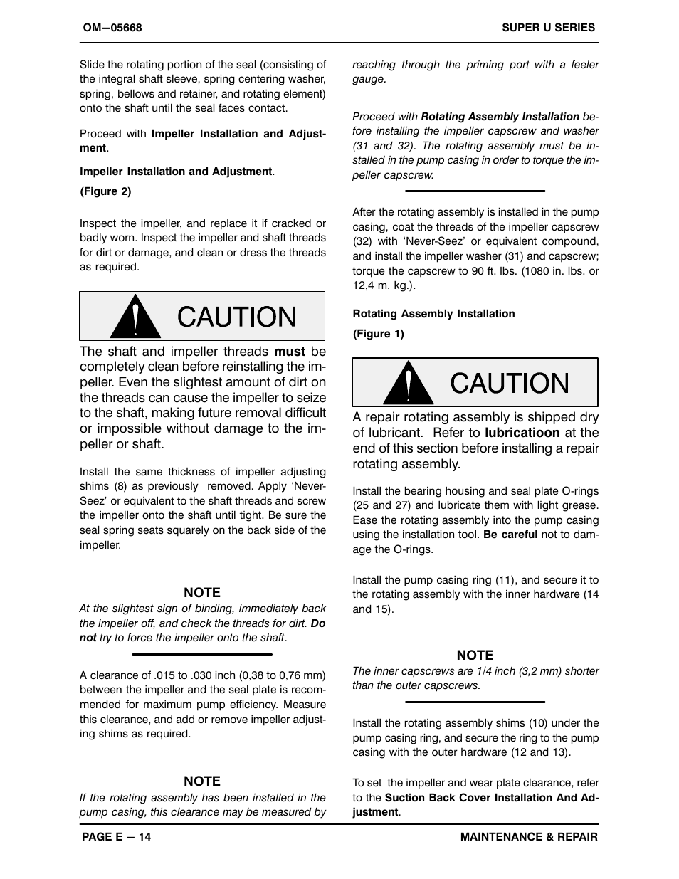 Gorman-Rupp Pumps U6A60S-B 1289665 and up User Manual | Page 37 / 41