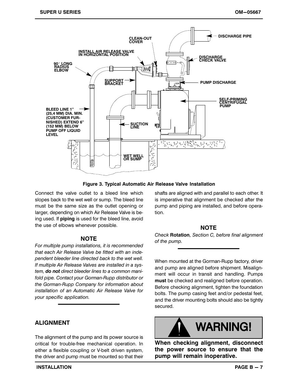 Alignment | Gorman-Rupp Pumps U4B65S-B 1298951 and up User Manual | Page 14 / 39