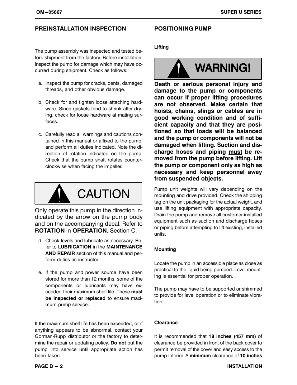 Gorman-Rupp Pumps U4B65S-B 1298951 and up User Manual | Page 9 / 39