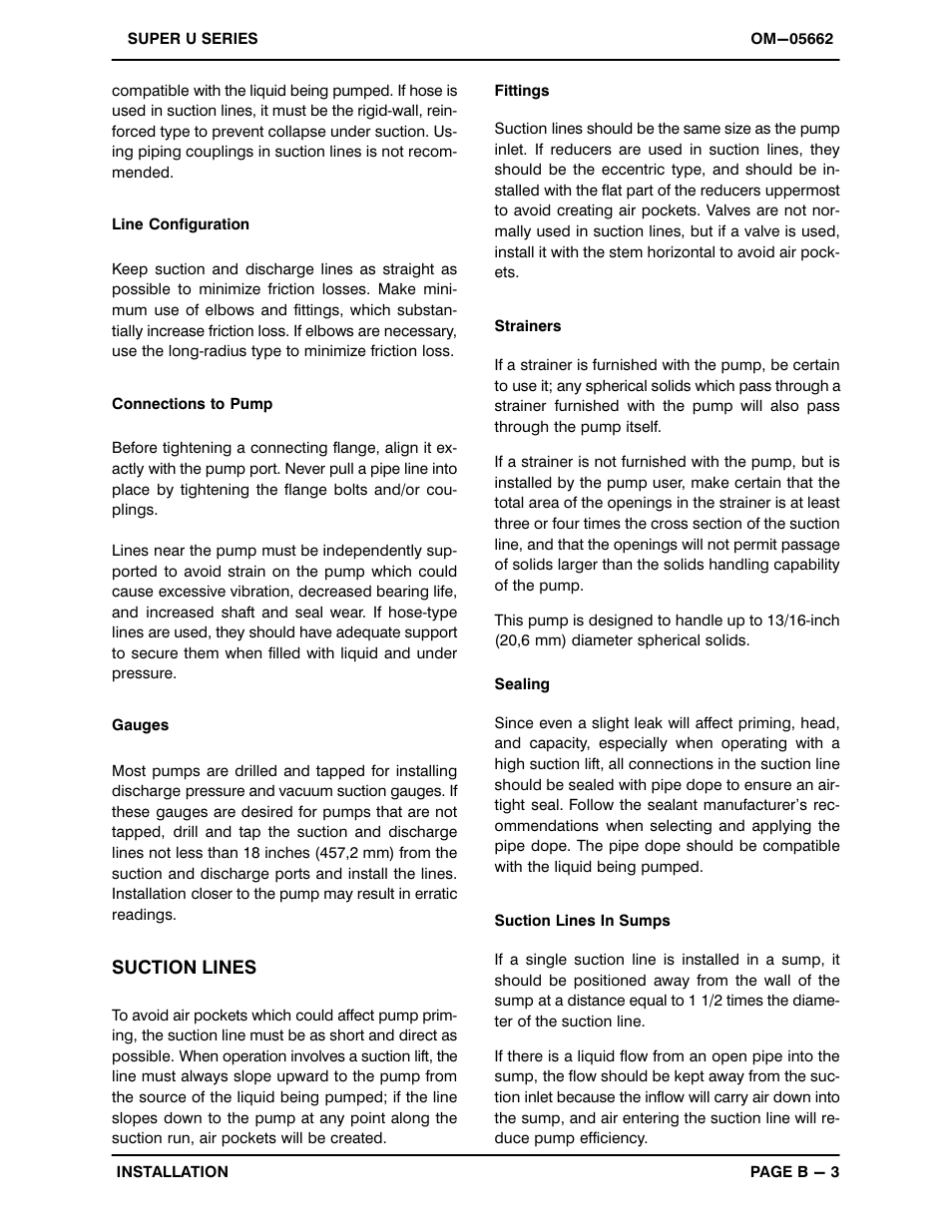 Gorman-Rupp Pumps U3A60S-B 1289513 and up User Manual | Page 10 / 40