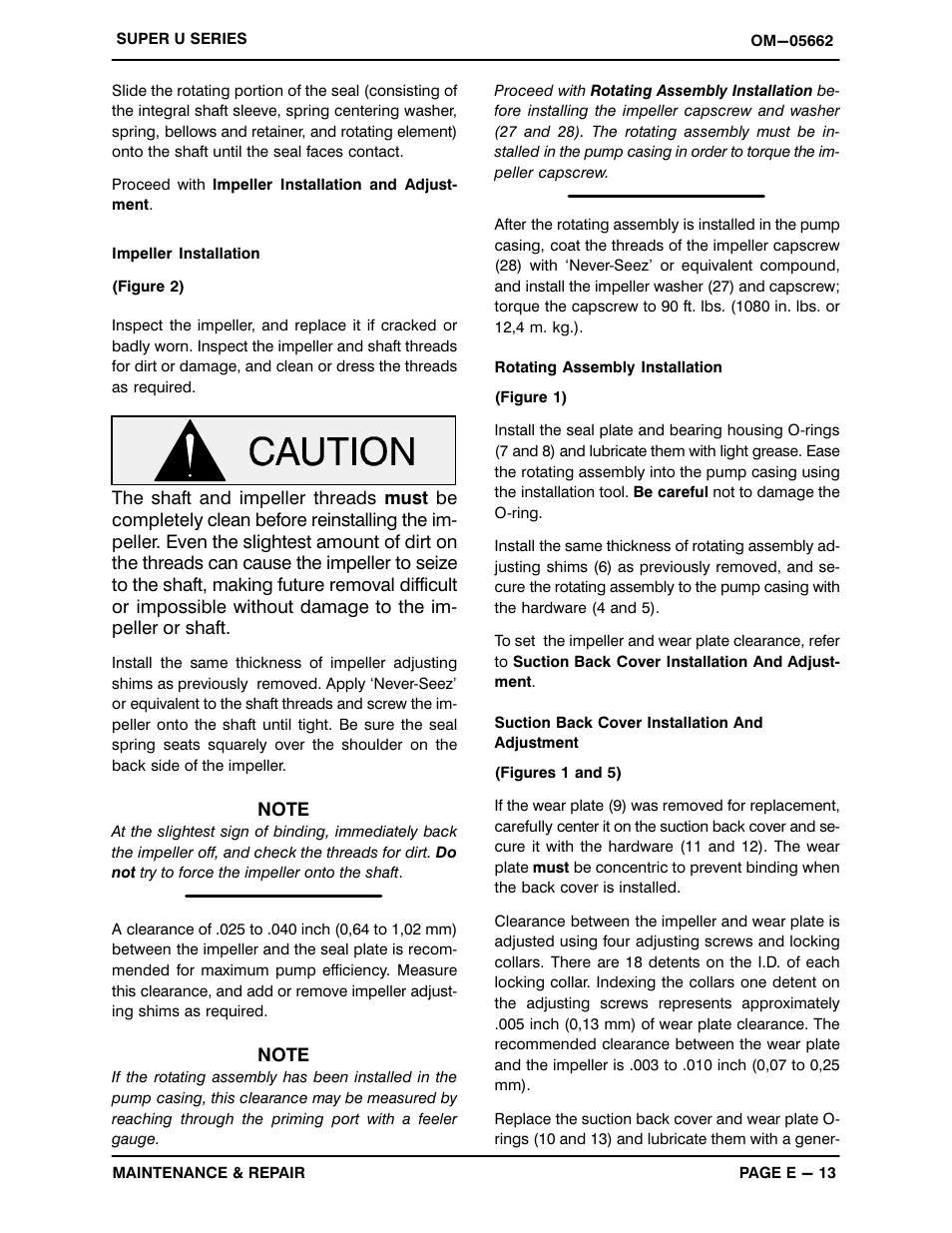 Gorman-Rupp Pumps U3A60S-B 1289513 and up User Manual | Page 36 / 40