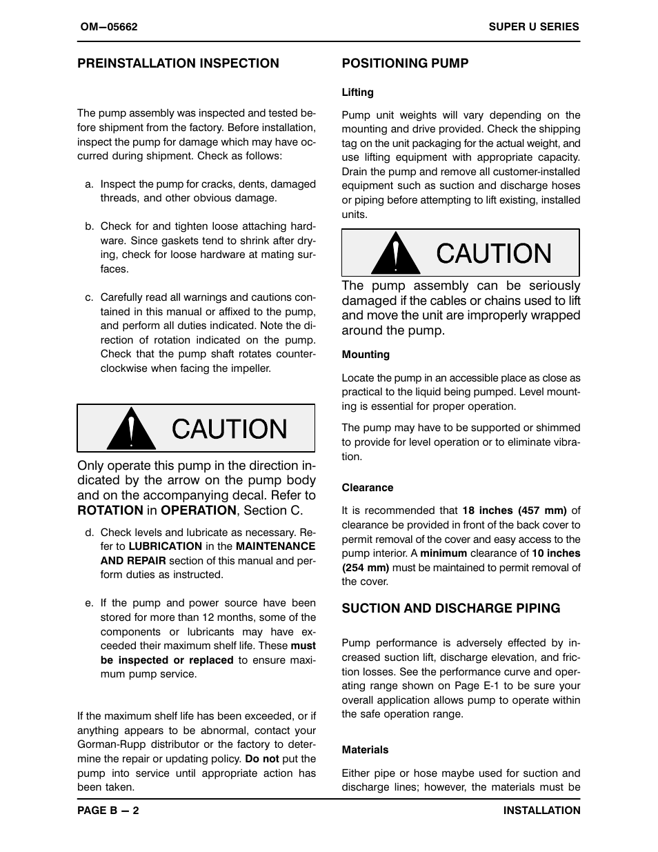Gorman-Rupp Pumps U3A60S-B 1289513 and up User Manual | Page 9 / 40