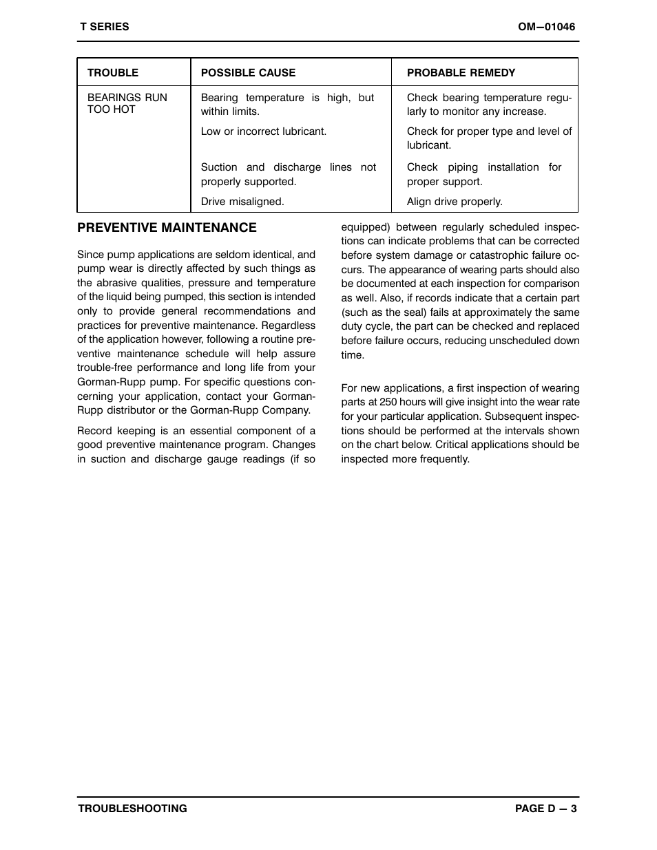 Gorman-Rupp Pumps T6A3-B /F,/FM User Manual | Page 22 / 39