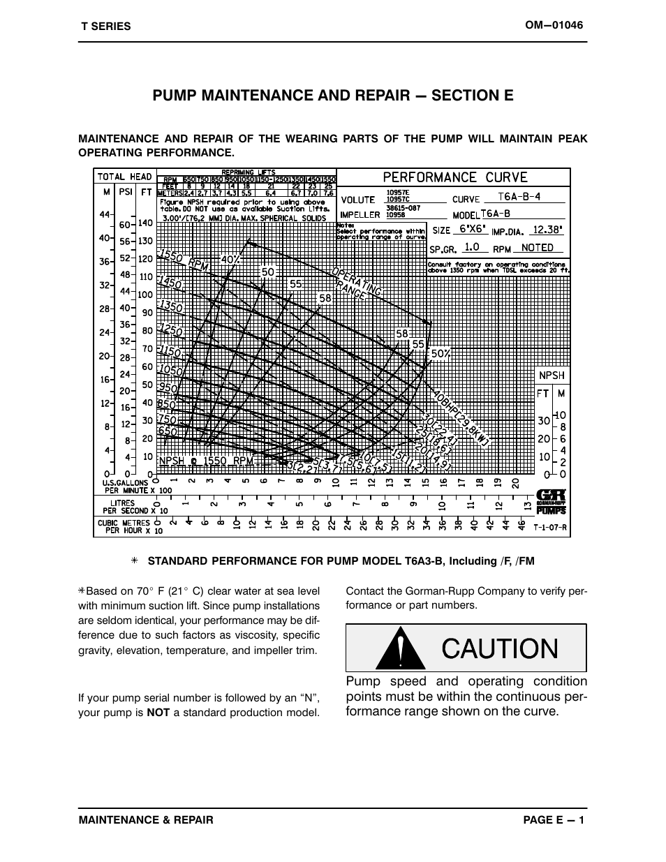 Gorman-Rupp Pumps T6A3-B /F,/FM User Manual | Page 24 / 39