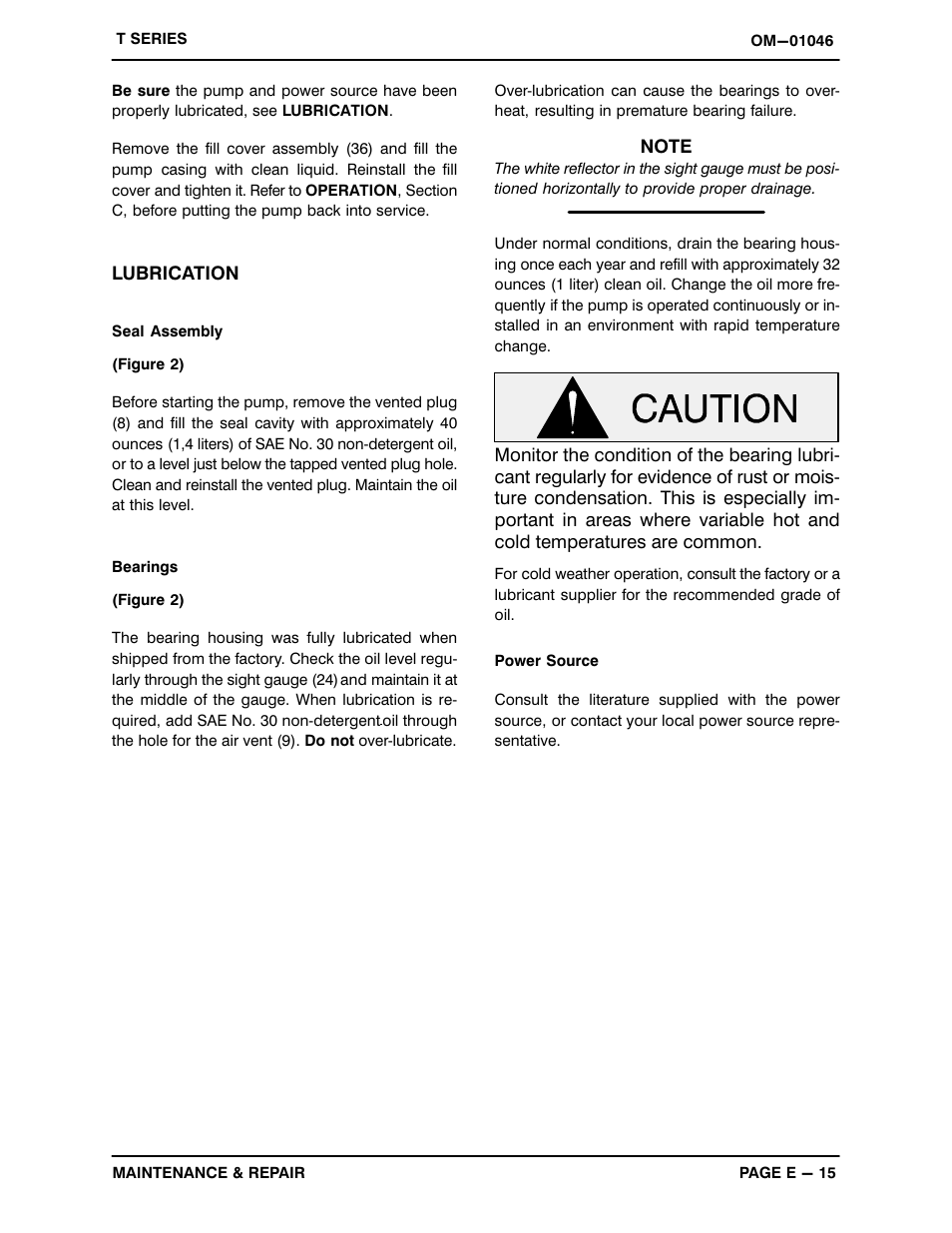 Gorman-Rupp Pumps T6A3-B /F,/FM User Manual | Page 38 / 39