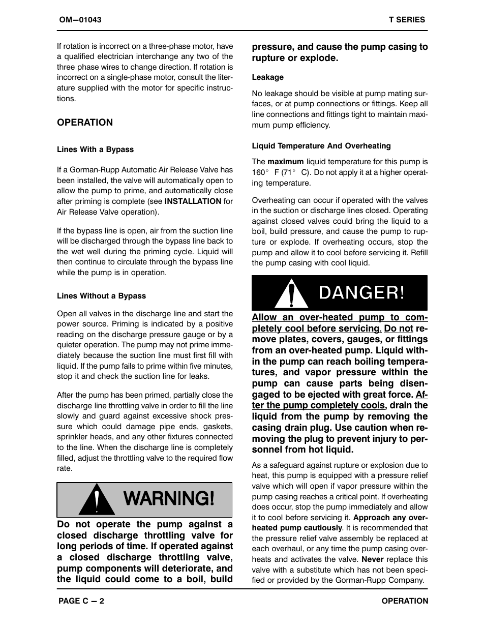 Gorman-Rupp Pumps T4A3-B /F,/FM User Manual | Page 17 / 39