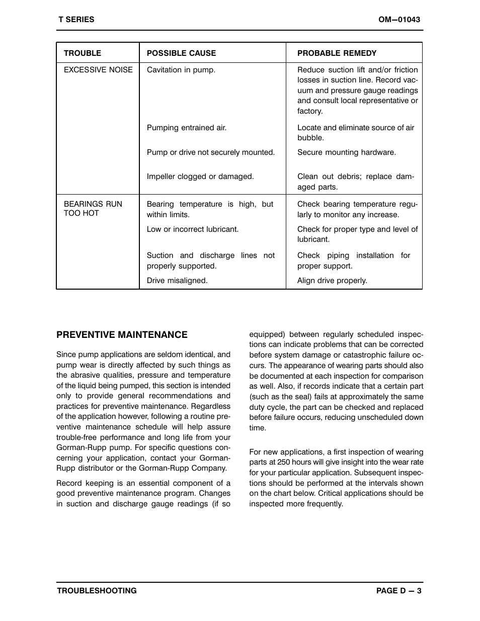 Gorman-Rupp Pumps T4A3-B /F,/FM User Manual | Page 22 / 39