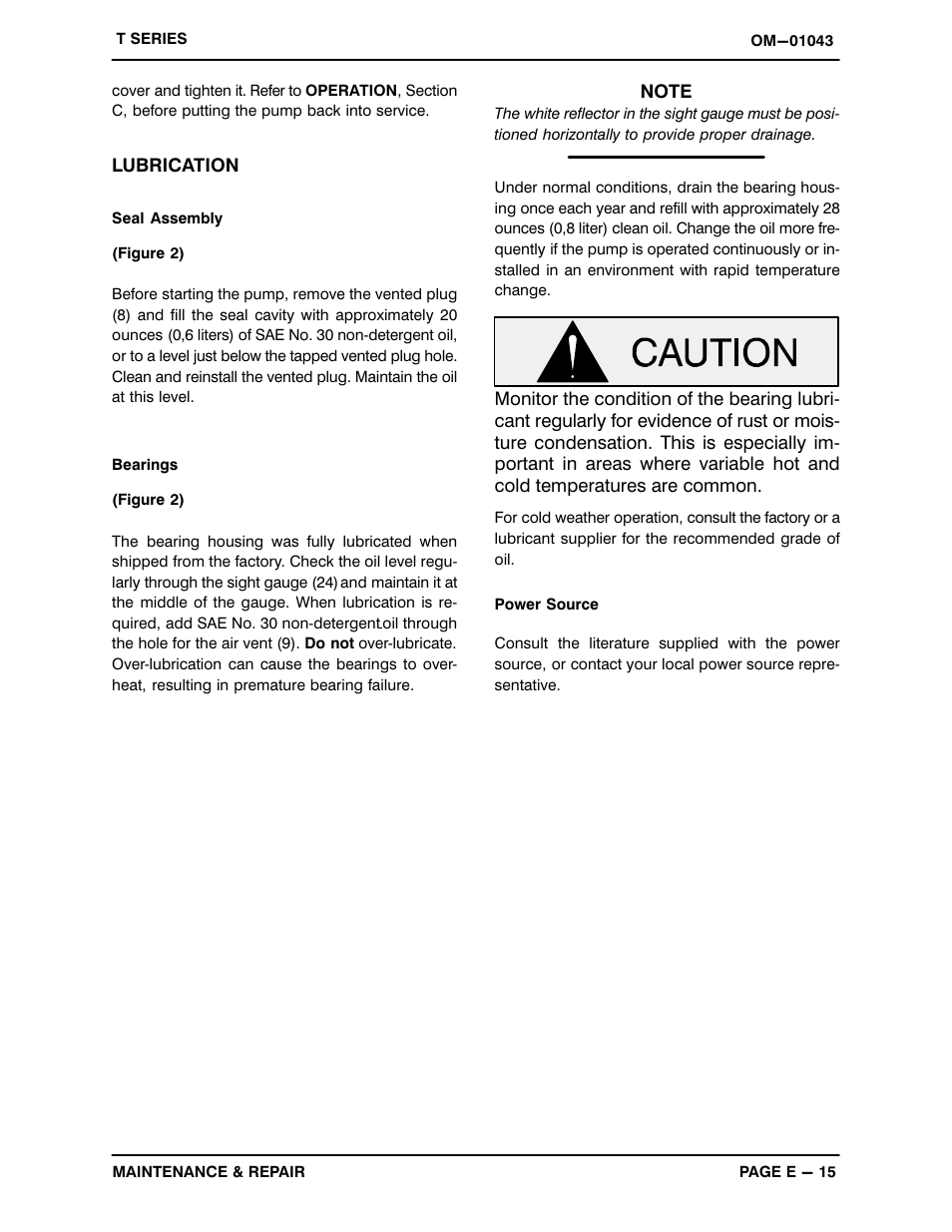 Gorman-Rupp Pumps T4A3-B /F,/FM User Manual | Page 38 / 39