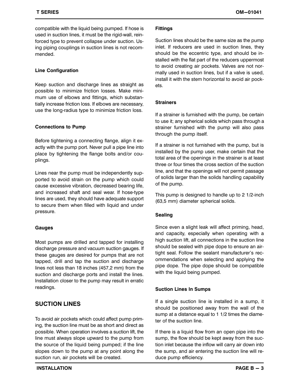 Gorman-Rupp Pumps T3A3-B /F,/FM User Manual | Page 10 / 39