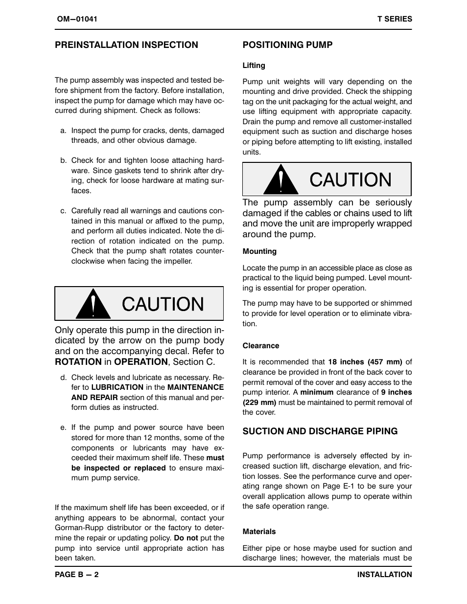 Gorman-Rupp Pumps T3A3-B /F,/FM User Manual | Page 9 / 39