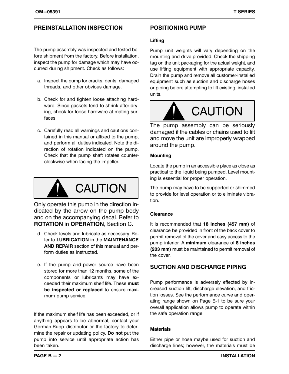 Gorman-Rupp Pumps T2A65-B /F,/FM User Manual | Page 9 / 39