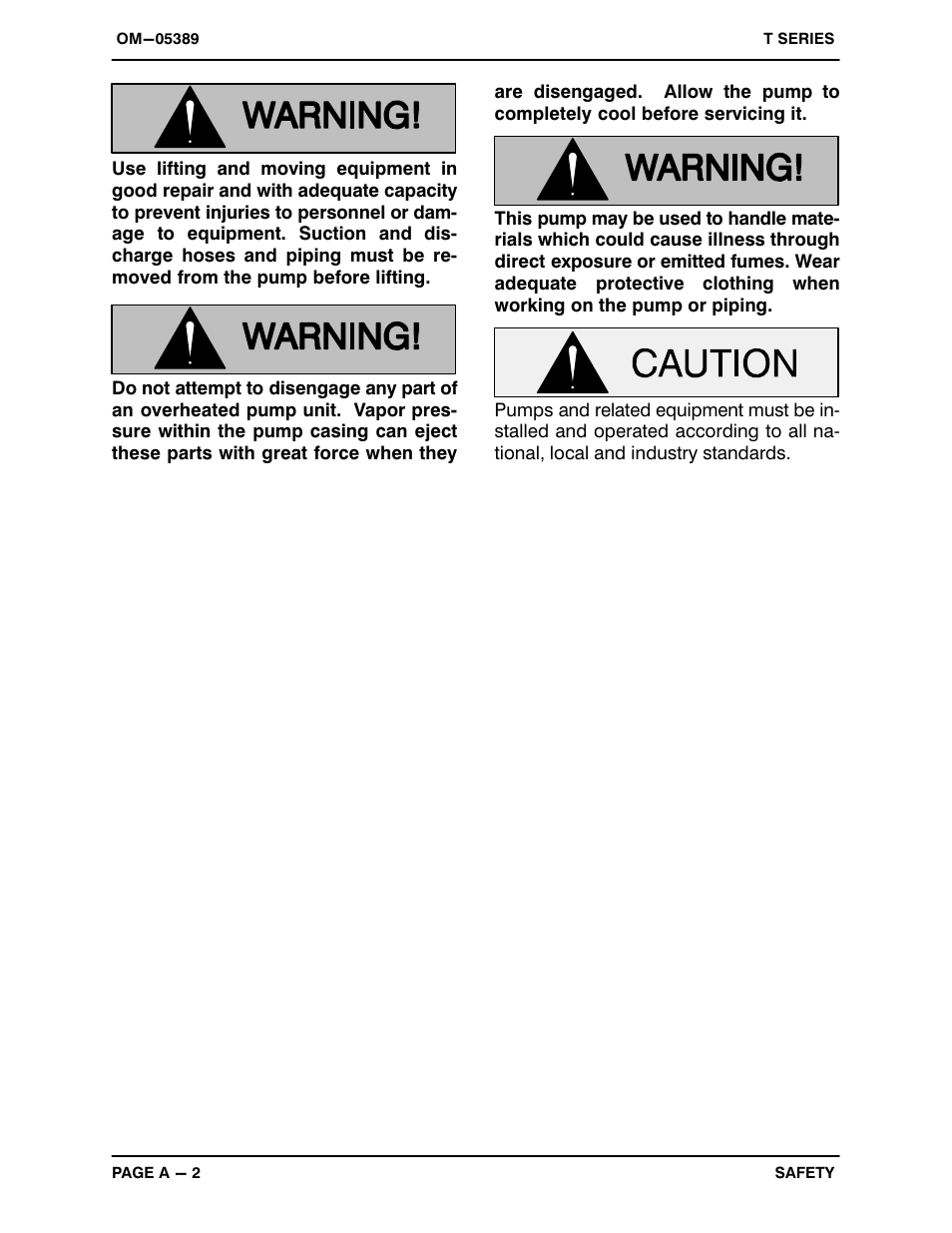 Gorman-Rupp Pumps T2A61-B /F,/FM User Manual | Page 7 / 39