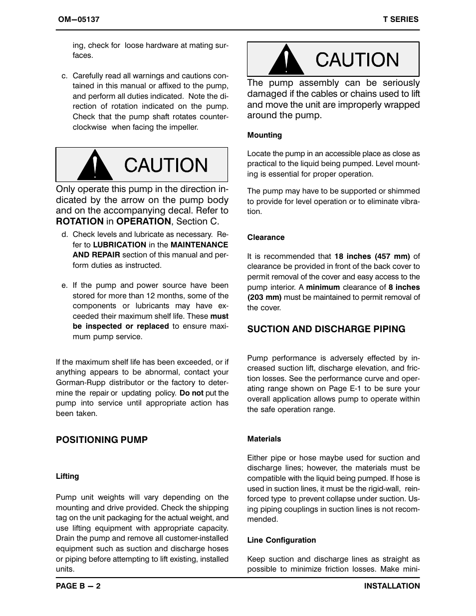 Gorman-Rupp Pumps T2A60-B /F,/FM User Manual | Page 9 / 39