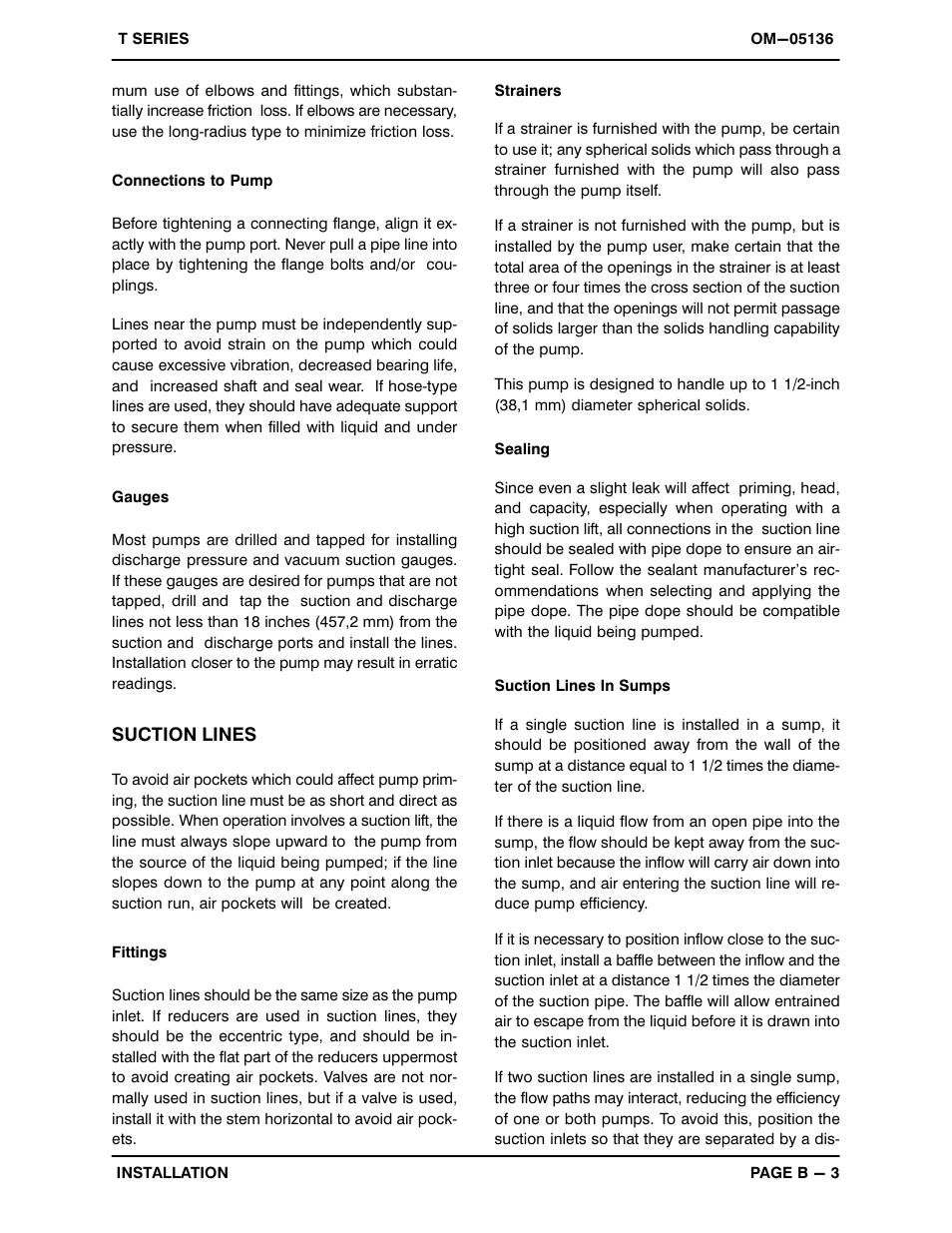 Gorman-Rupp Pumps T2A3-B /F,/FM,/WW User Manual | Page 10 / 38
