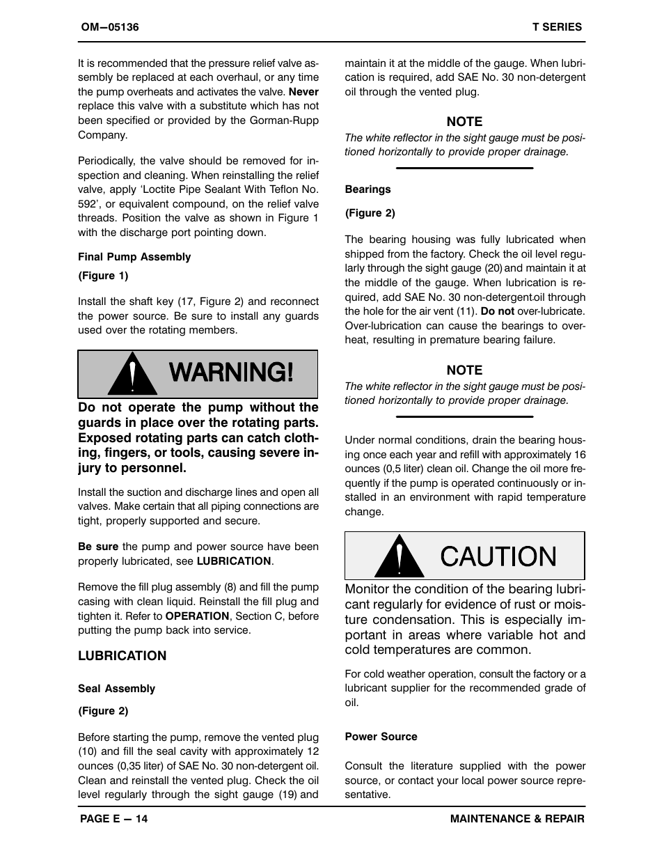 Gorman-Rupp Pumps T2A3-B /F,/FM,/WW User Manual | Page 37 / 38