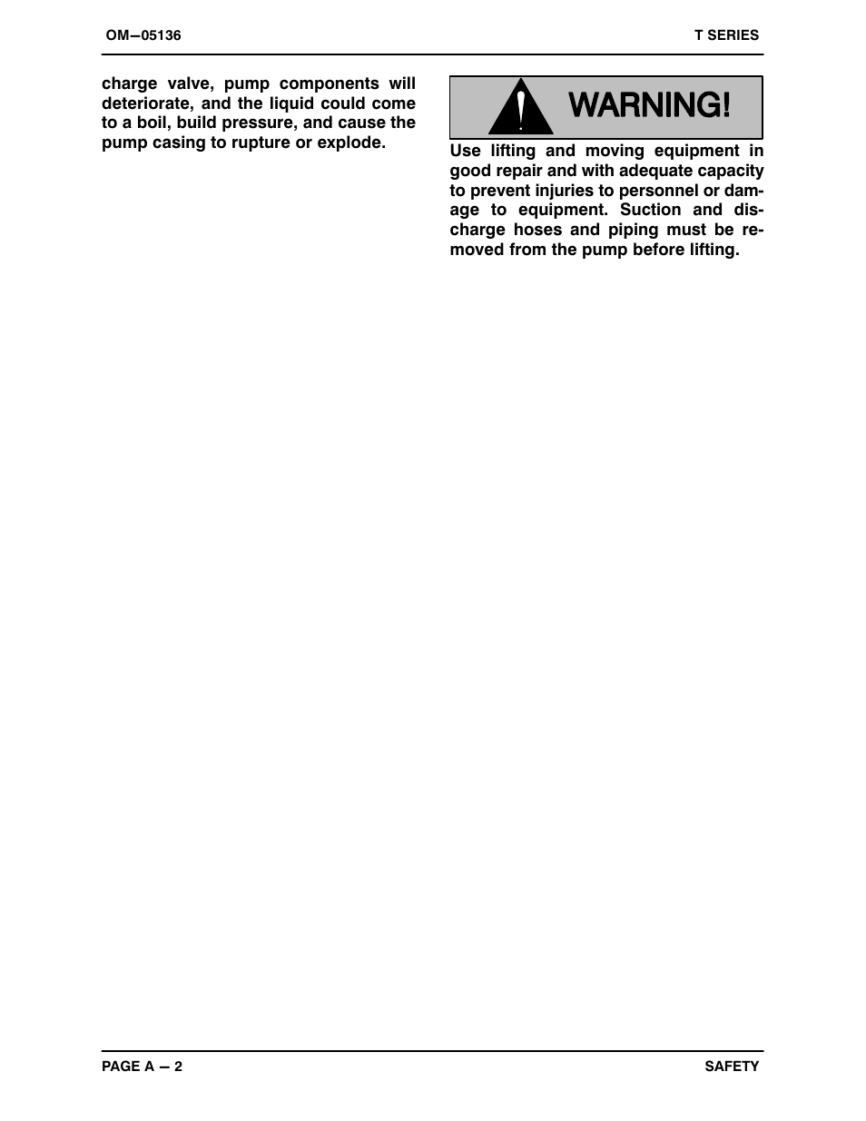 Gorman-Rupp Pumps T2A3-B /F,/FM,/WW User Manual | Page 7 / 38