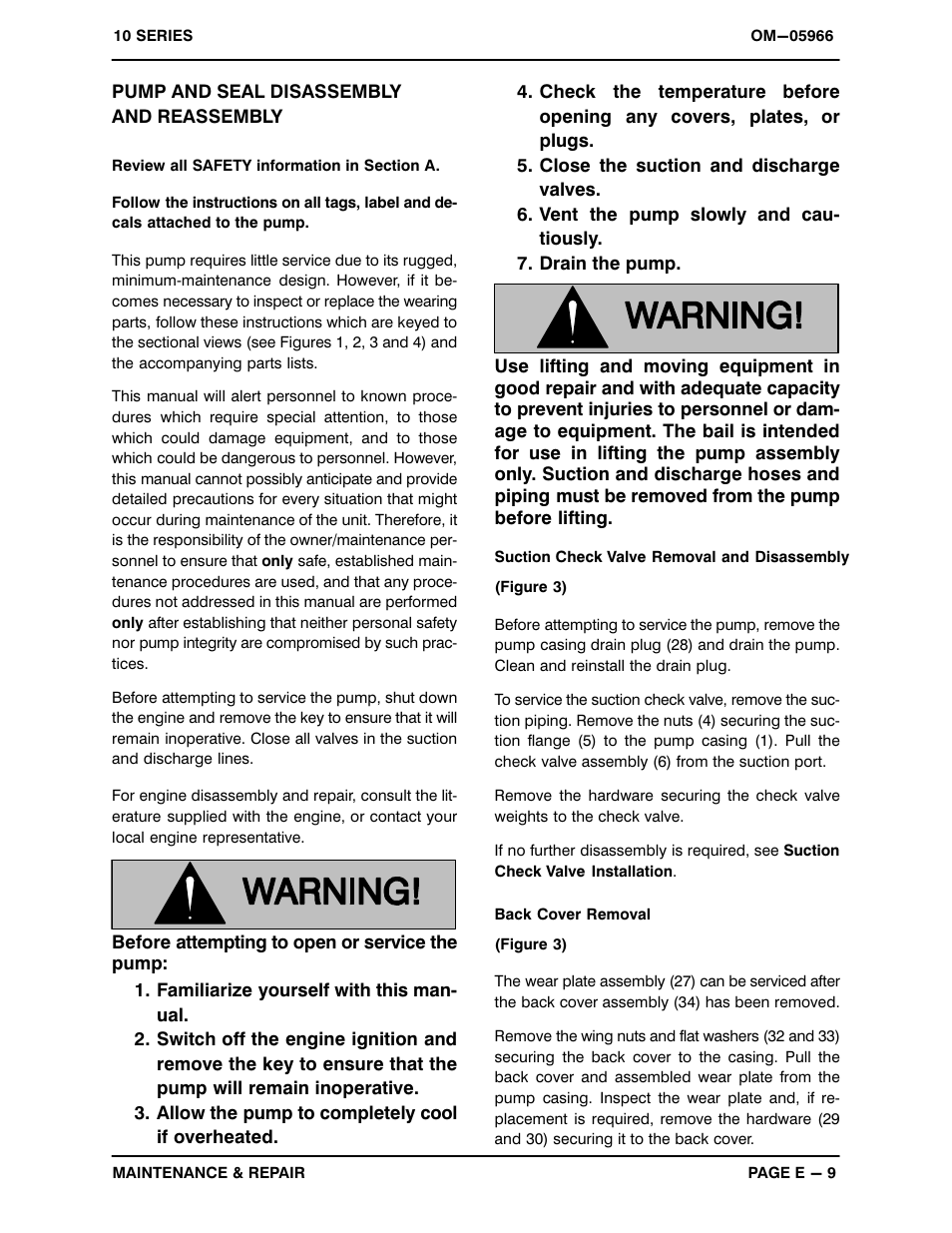 Pump and seal disassemblyand reassembly | Gorman-Rupp Pumps 13E2-12LD477 S/G 1345995 and up User Manual | Page 27 / 33