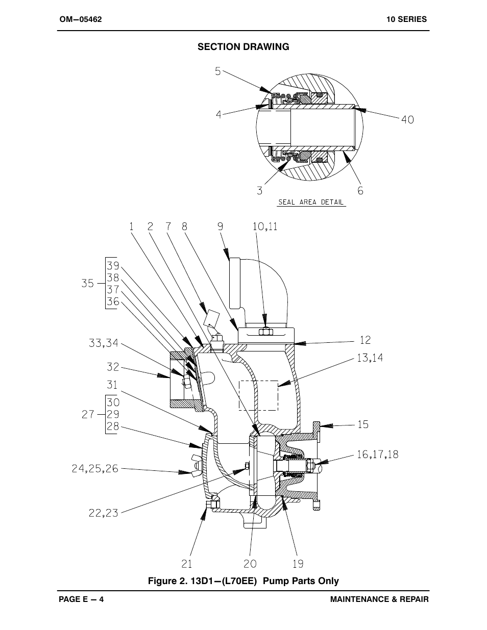 Gorman-Rupp Pumps 13D1-L70EE 1258889 and up User Manual | Page 21 / 28