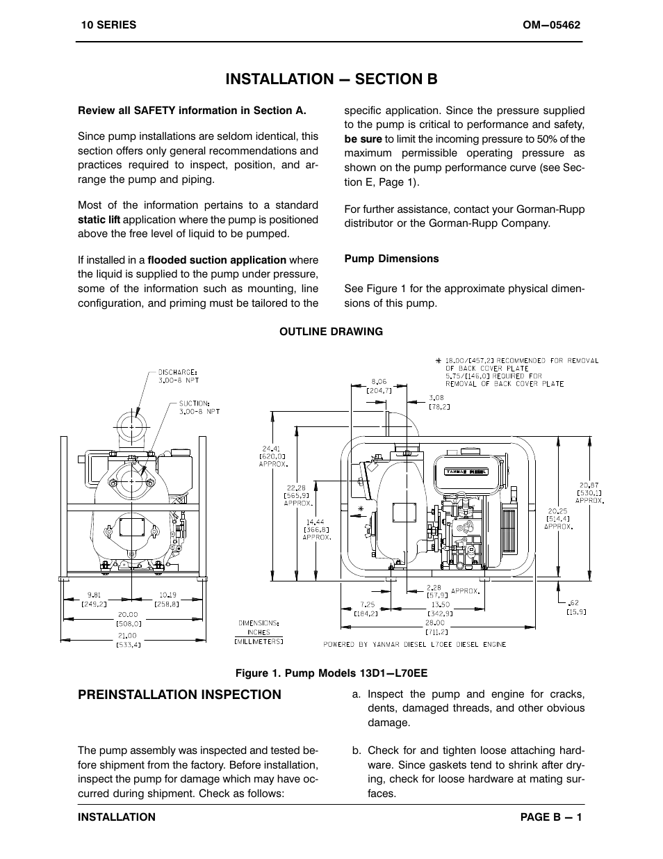 Installation - section b | Gorman-Rupp Pumps 13D1-L70EE 1258889 and up User Manual | Page 8 / 28