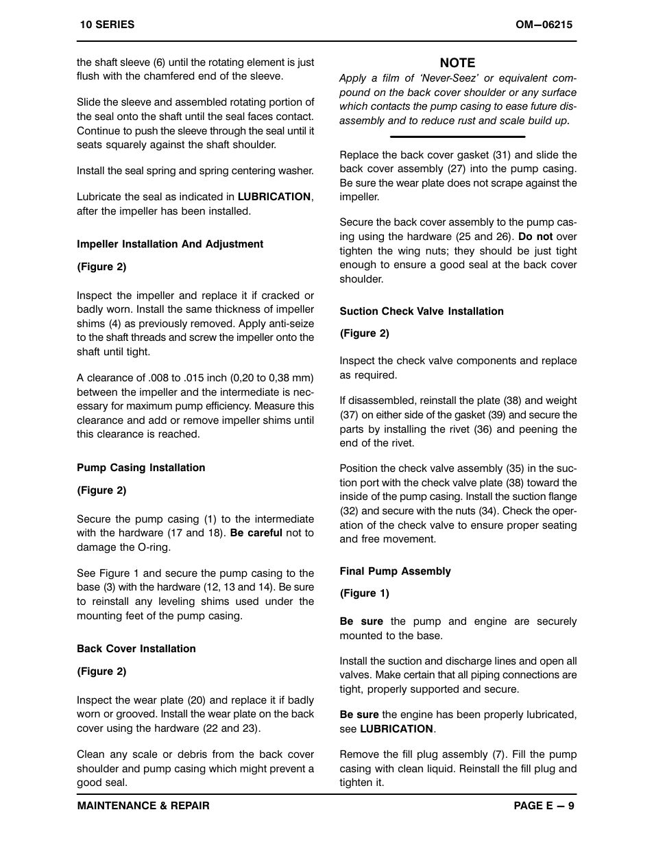 Gorman-Rupp Pumps 13D1-GX270 1421809 and up User Manual | Page 27 / 29