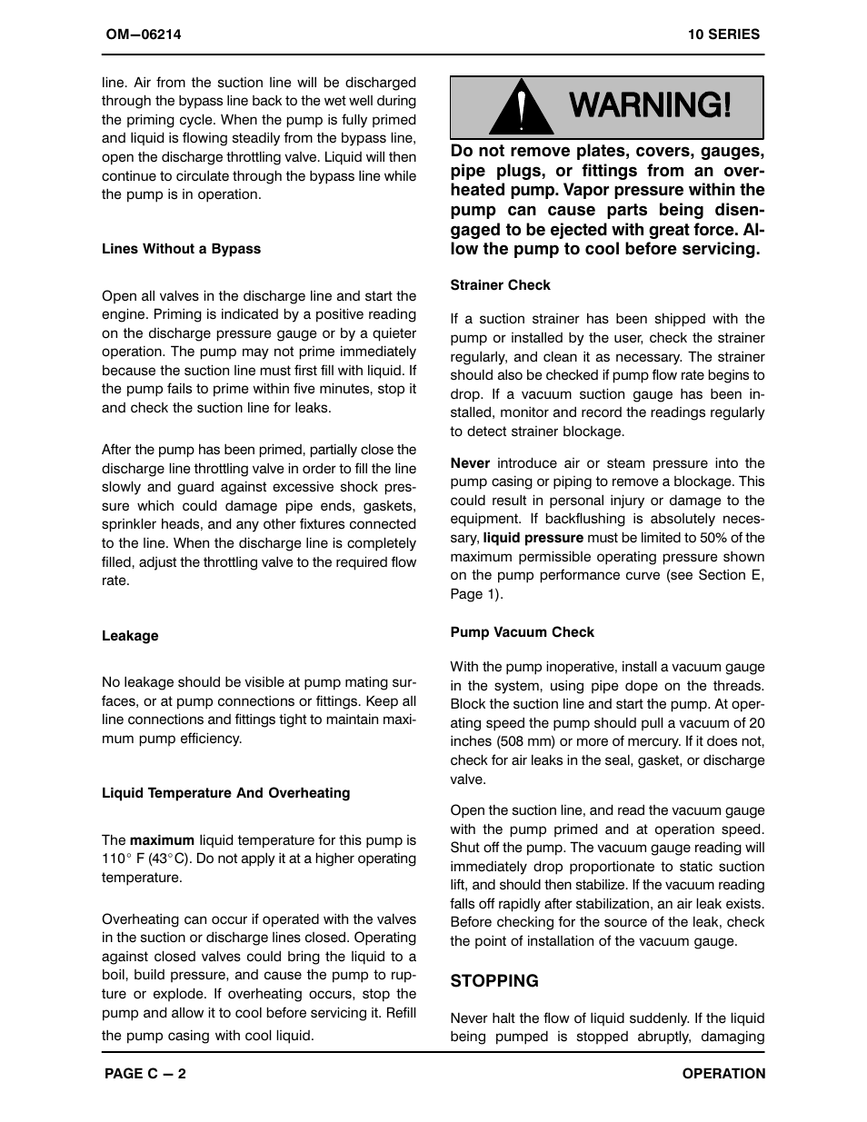 Gorman-Rupp Pumps 13D-GX270 1421807 and up User Manual | Page 14 / 29