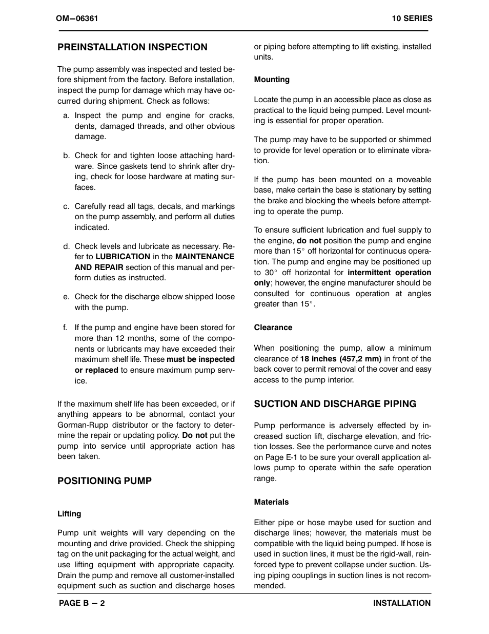 Gorman-Rupp Pumps 12D1-1B20 1463862 and up User Manual | Page 9 / 28