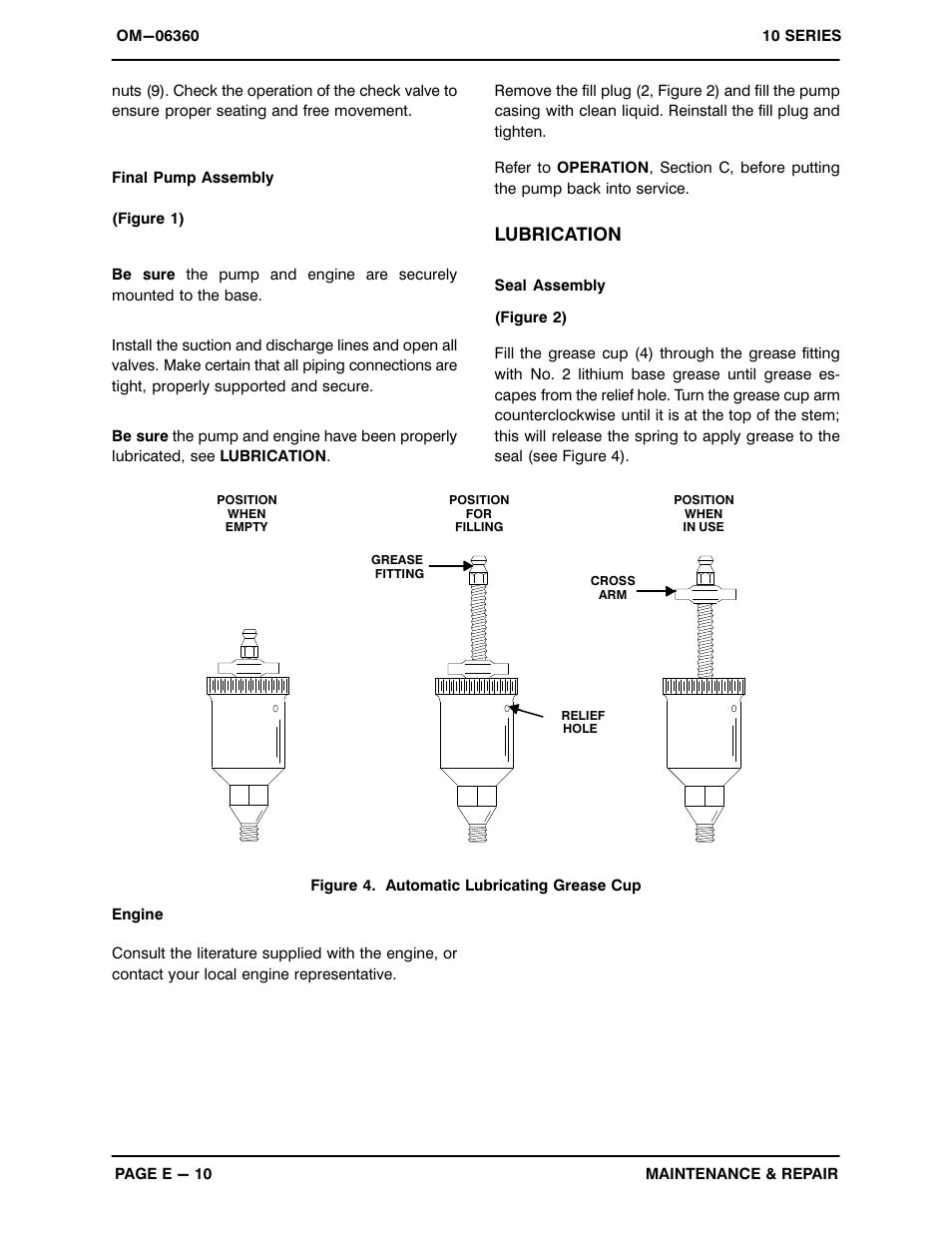 Lubrication | Gorman-Rupp Pumps 12D-1B20 1483730 and up User Manual | Page 28 / 29