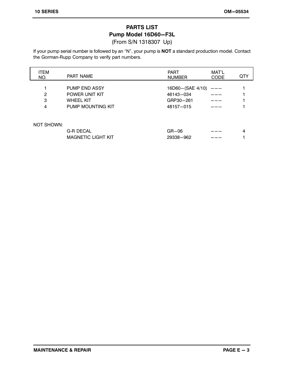 Gorman-Rupp Pumps 16D60-F3L 1318307 and up User Manual | Page 22 / 37