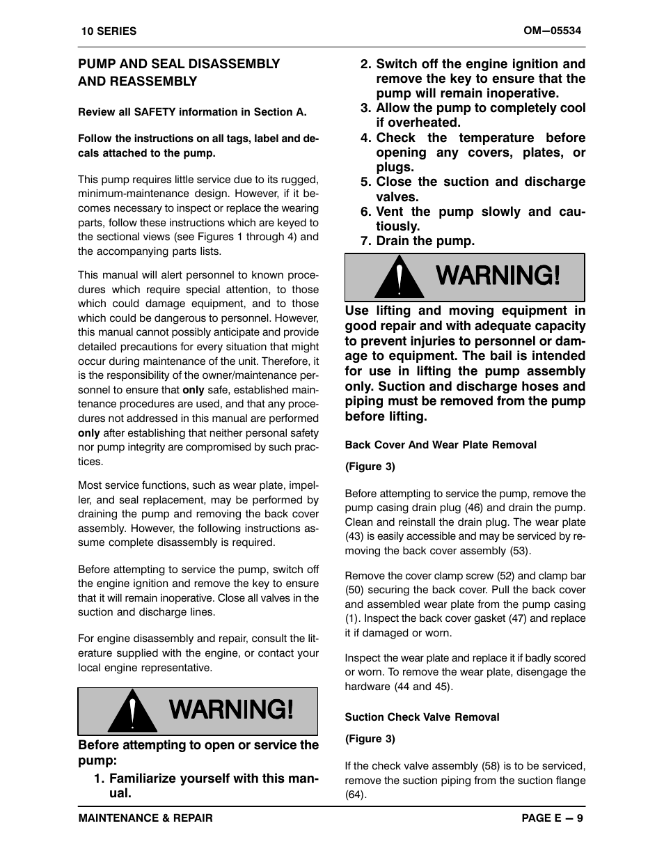 Pump and seal disassembly and reassembly | Gorman-Rupp Pumps 16D60-F3L 1318307 and up User Manual | Page 28 / 37