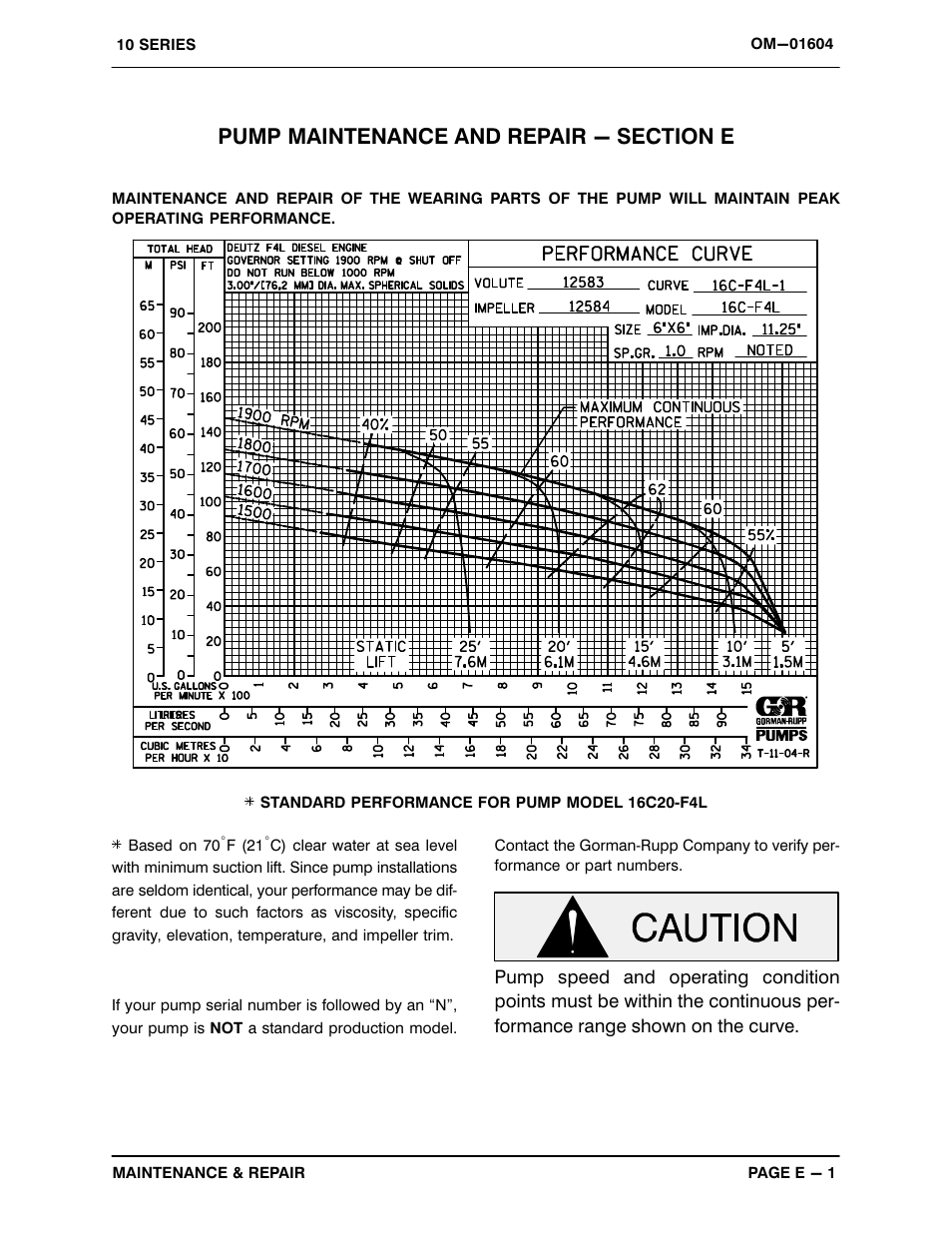 Gorman-Rupp Pumps 16C20-F4L 1317844 and up User Manual | Page 23 / 38