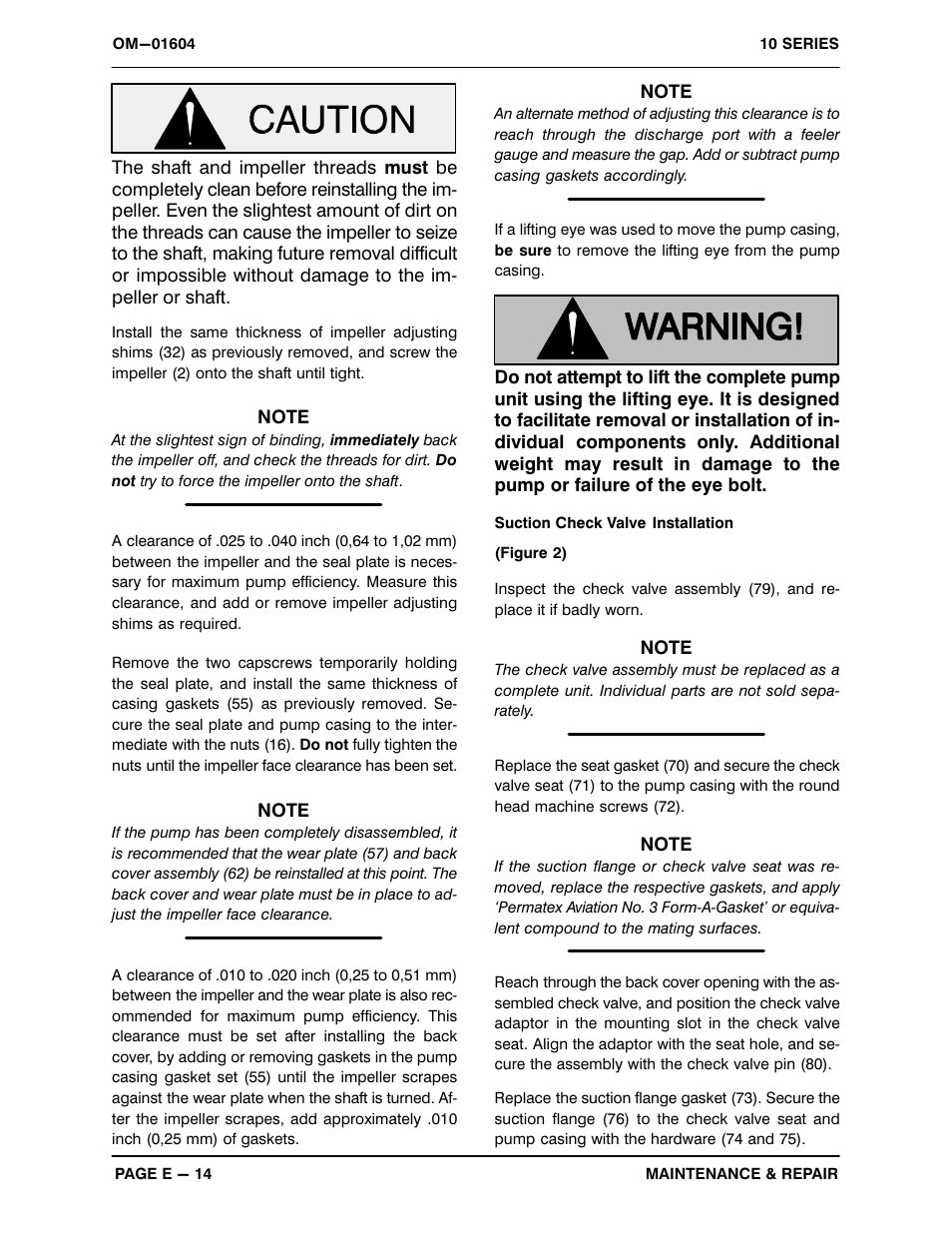 Gorman-Rupp Pumps 16C20-F4L 1317844 and up User Manual | Page 36 / 38