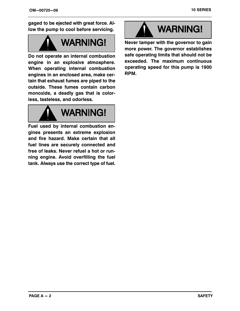 Gorman-Rupp Pumps 16C2-F4L 913960 thru 1013565 User Manual | Page 6 / 36