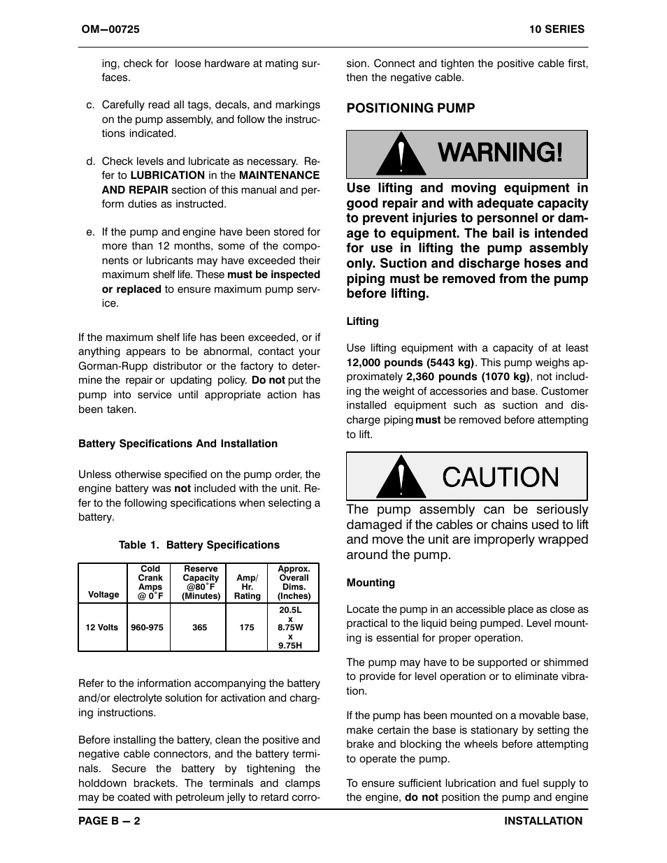 Gorman-Rupp Pumps 16C2-F4L 1237525 thru 1319250 User Manual | Page 9 / 41