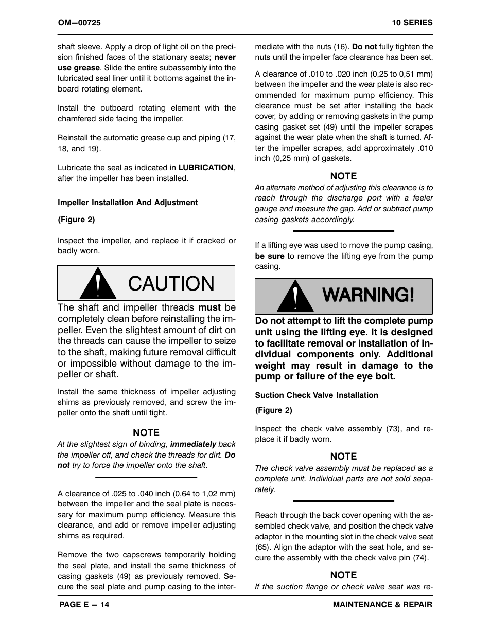 Gorman-Rupp Pumps 16C2-F4L 1319251 and up User Manual | Page 36 / 39